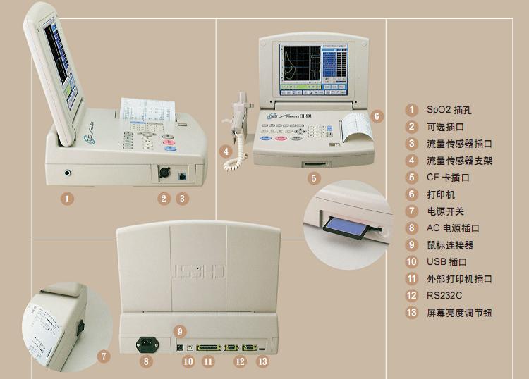 捷斯特hi801肺功能检查系统